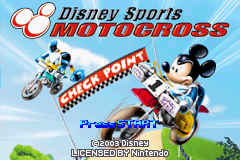 Disney Sports - Motocross Title Screen
